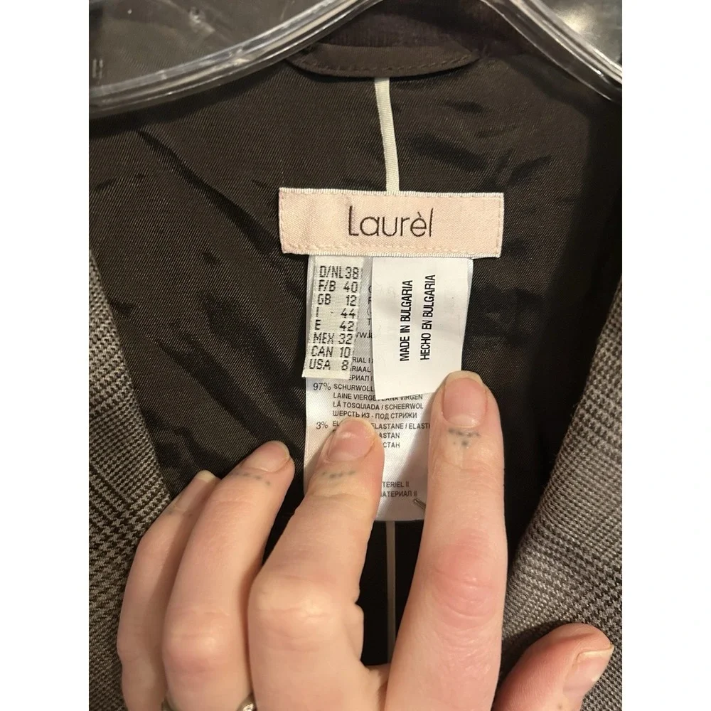 Laurèl Escada Wool Tweed Blazer 8 Preppy Old‎ Money Equestrian Designer Academia